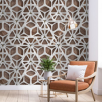 White Hexagons Pattern