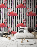 Black Stripes and Flamingos - Image 2