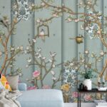 3D Blue with Branches