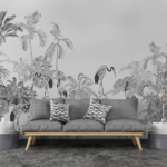 Flamingos Black And White