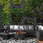 3D Leaves and Grey Wood