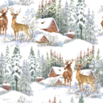Deers and Snow - Image 3