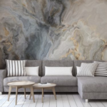 Grey with Gold marble