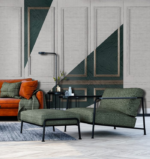 Panels mixed with textile textues