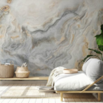 Gold With Grey Marble