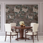 Rococo Pattern with Flowers