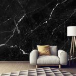 Black with Silver Lines