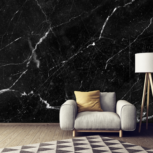Black with Silver Lines