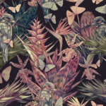 Birds with Leaves and Butterflies - Image 3