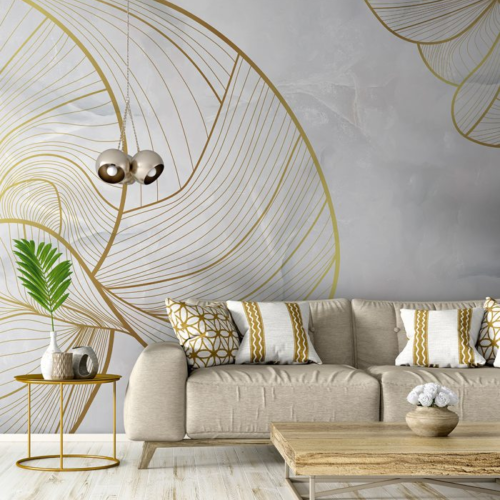 Golden Curved Lines