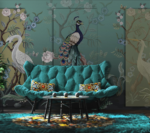 Classical Birds in Frames with Flowers - Image 2