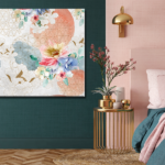 Abstract Shapes With Flowers