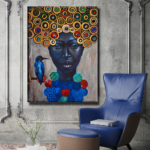 African Portrait with Bird