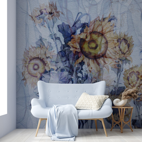 Blue Shadow of Flowers