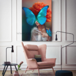 Butterfly Woman Face