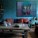 Butterfly on Painting