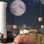 Cloudy Planets with The Moon