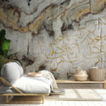 Cracked Marble with Gold