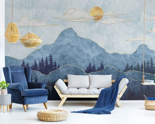 Gold Lines Mountains