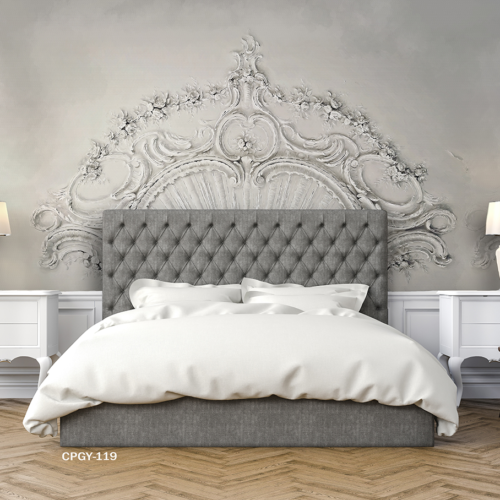 Gypsum with white frames