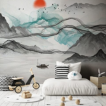 Mountains with Smoke
