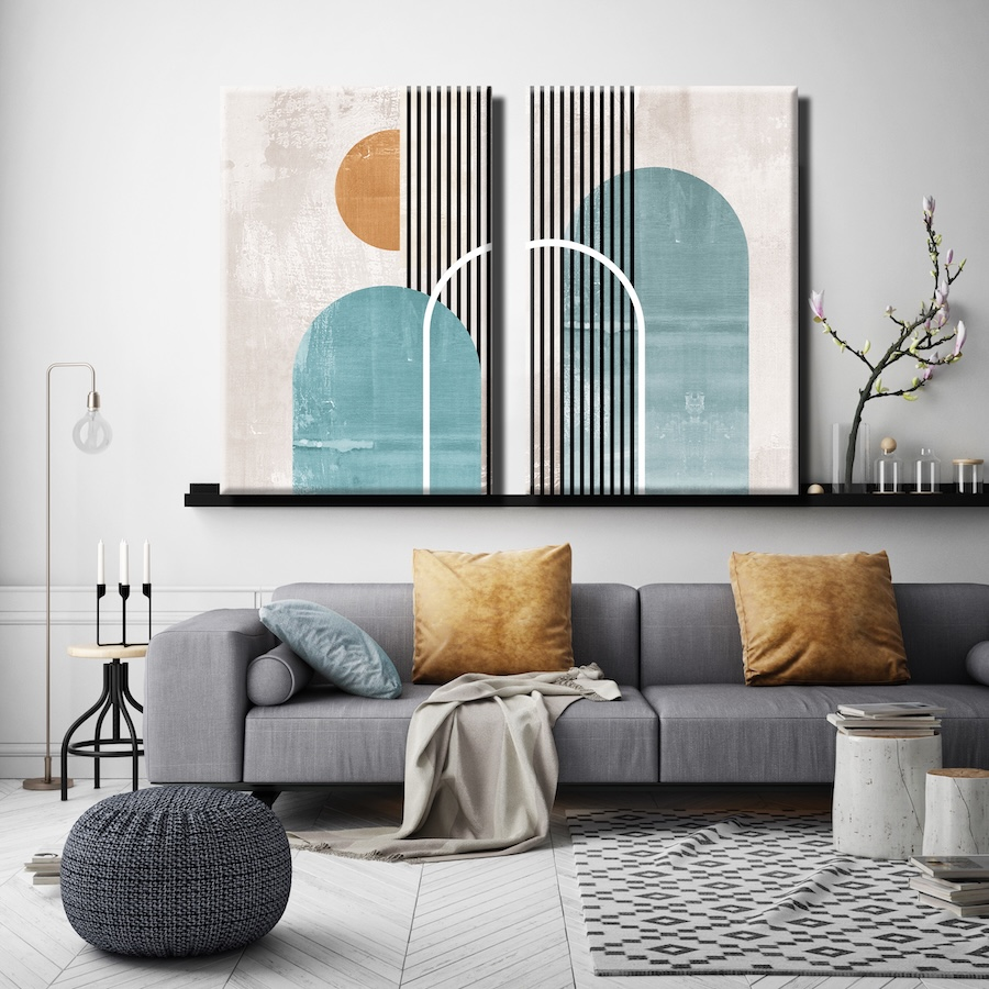 Mock,Up,Poster,Frame,In,Hipster,Interior,Background,,Scandinavian,Style, Solstice - Image 1