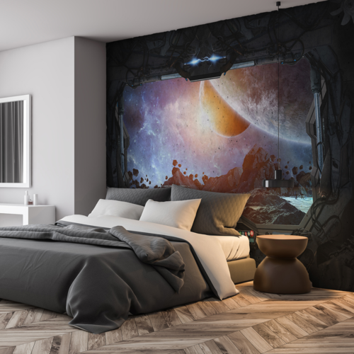 Spaceship Window View