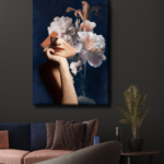 Spliting Face with Flowers