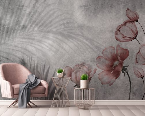 Tropical Shadow Mixed with Flowers