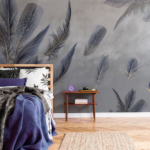 Blue Floating Feathers