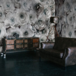 Vintage 3D flowers