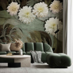 White Roses on Wool