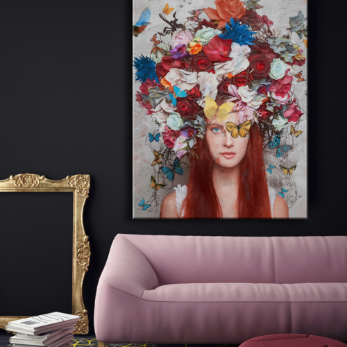 Woman Head Bouquet