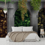 Concrete Frames With Seasonal Plants