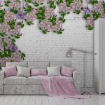 Flowers on Bricks