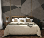 Geometric shapes mixed with textures