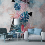Triangle Watercolor Leaves