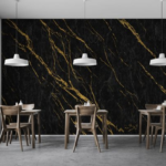 Black with Gold Cracks